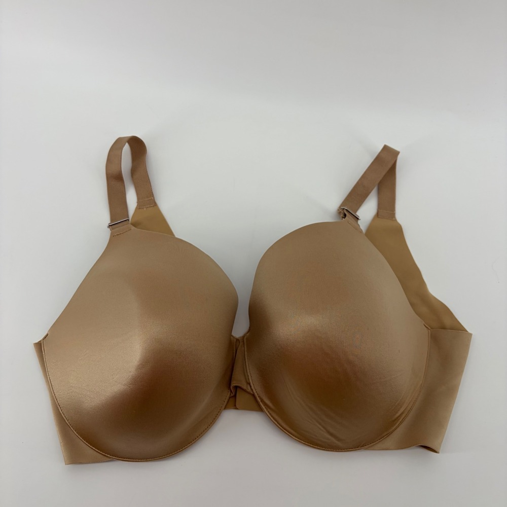 Soma Womens 38DDD Tan Vanishing Back Full Coverage Underwire Bra Seamless Smooth